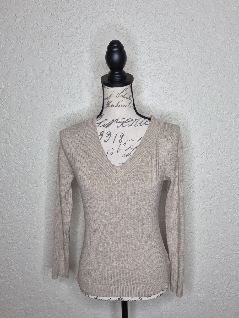 Merona Ribbed Sweater Tan‎ Size M